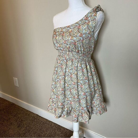 Altar’d State Ditsy Floral One Shoulder Dress - Picture 2 of 12